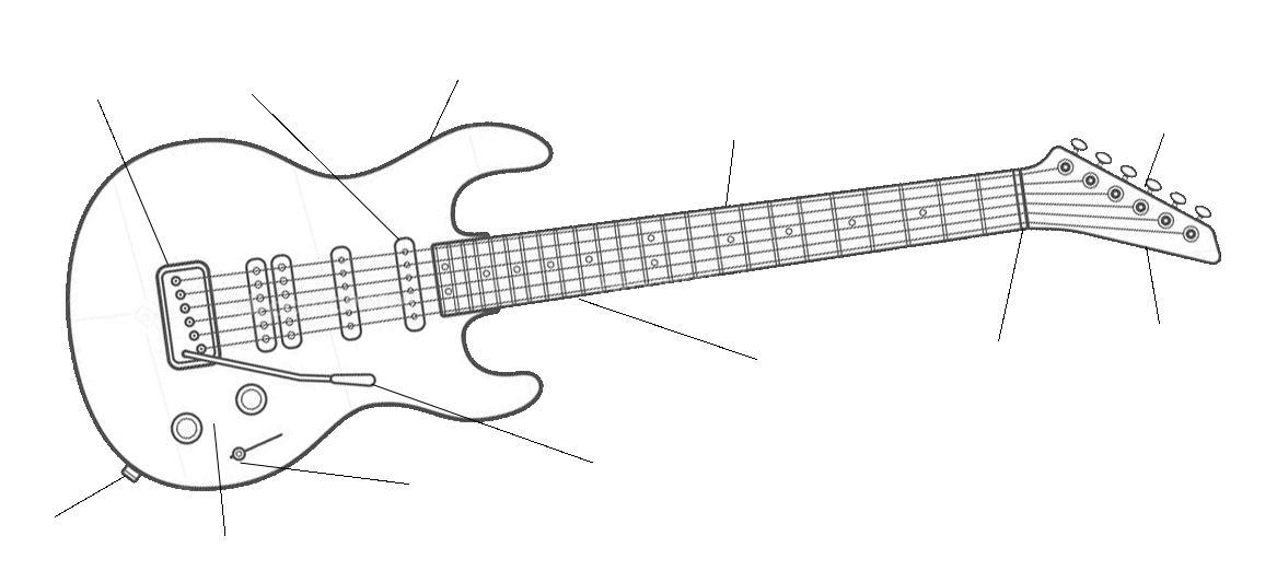 Guitar Line Art